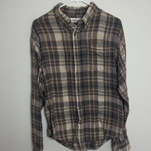 Alpine Design Black and Tan Plaid Shirt 1